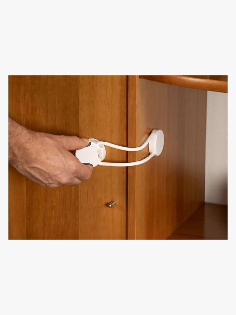 Safe & Care Selvklebende Multilås, Hvit