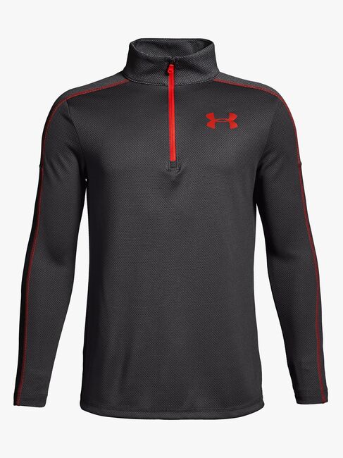Under Armour Tech 1/2 Zip Treningstrøye, Charcoal Medium Heat