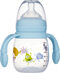 2B Baby Tåteflaske Med Håndtak Babblarna 180 ml, Blå