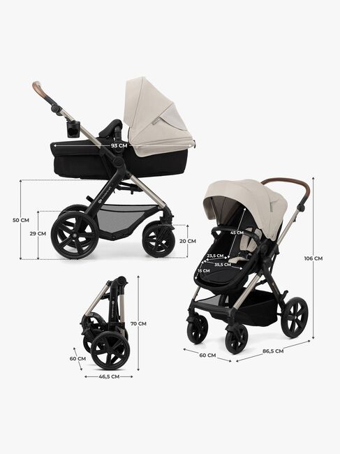 Kinderkraft MOOV 2 4-in-1 Duovogn, Moonlight Grey