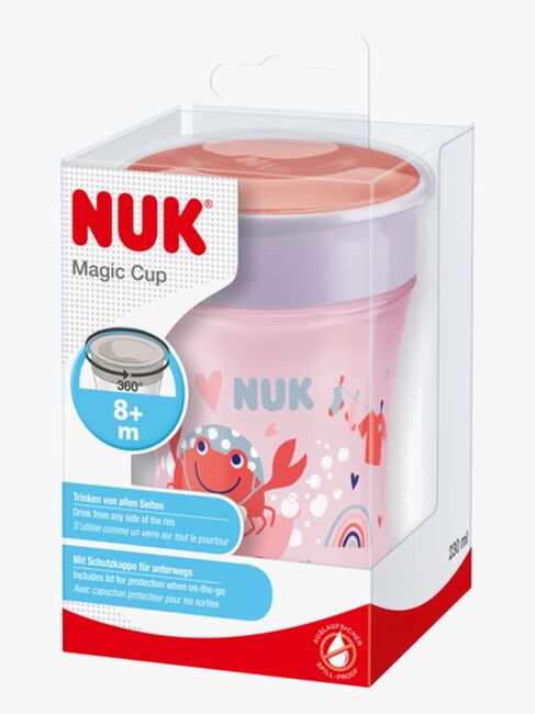 NUK Evolution Magic Krus 230 ml, Rødt