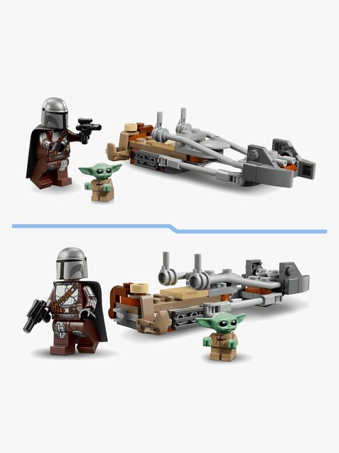 LEGO Star Wars 75436 Mandalorianeren og Grogus speedersykkel