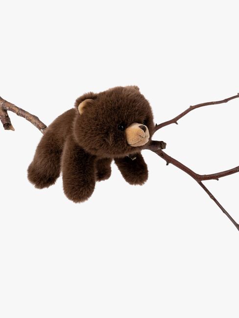 Teddykompaniet Kosedyr Liggende Bjørn 28 cm, Brun