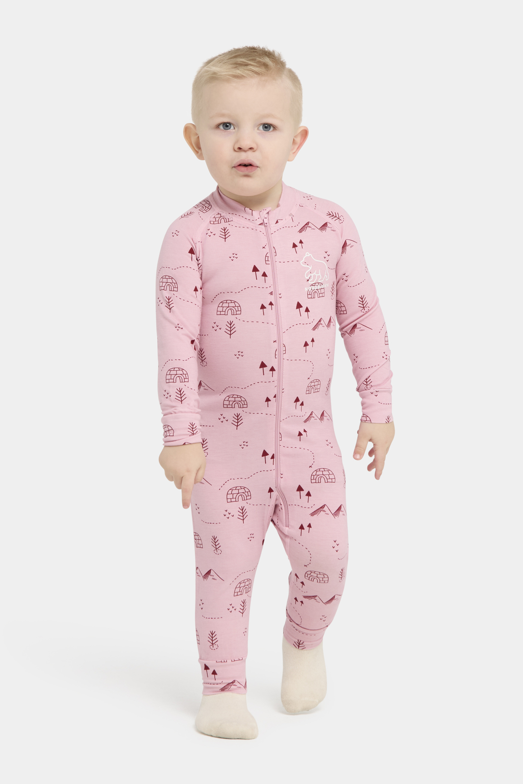 Nordbjørn Moritz Undertøysdress Bamboo, Pink Iceberg