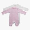 Tiny Treasure Maxime Jumpsuit 2-Pack, Chalk Pink