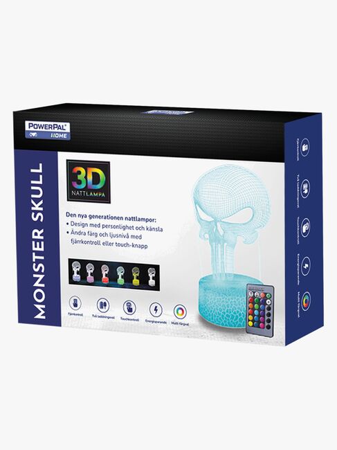 Powerpal 3D-Nattlampe, Monsterskalle