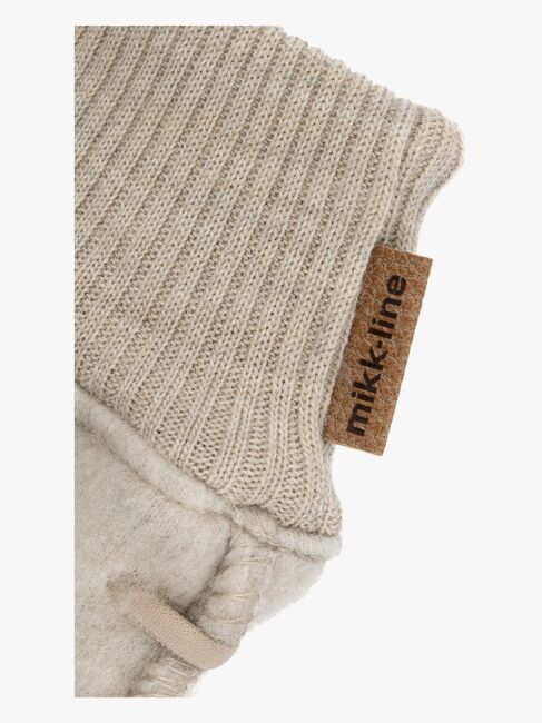 Mikk-Line Votter Merinoull, Melange Offwhite