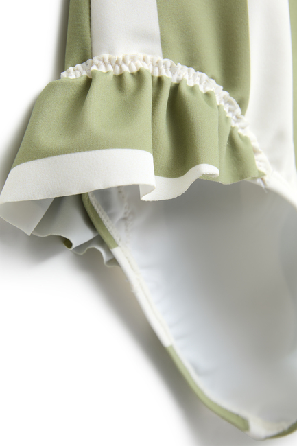 Nordbjörn Sandsjön UV-Badedrakt, Green Stripe