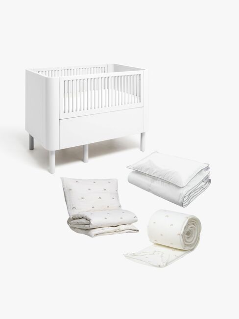 Alice & Fox June Vokseseng inkl. Sengesett AVIVA 100x130, Dream White