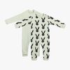 Tiny Treasure Maxime Jumpsuit 2-Pack, Almost Aqua