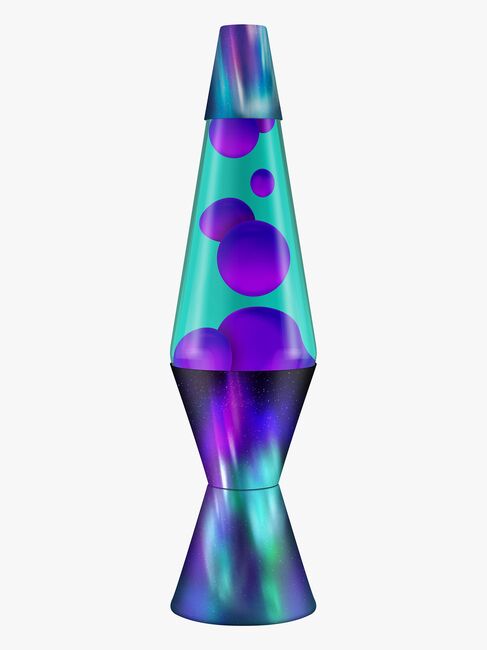 LAVA Lys Aurora Borealis 37cm, Lilla/turkis