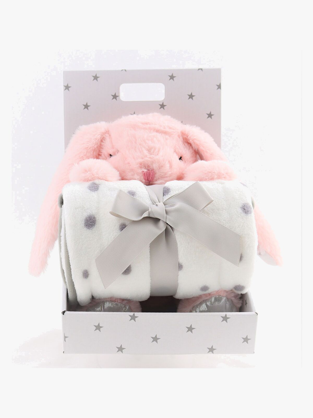 Fleeceteppe og Kosedyr Kanin, Rosa 