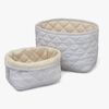 Cam Cam Copenhagen Quilted Oppbevaringskurver 2-Pack, Blue Praline