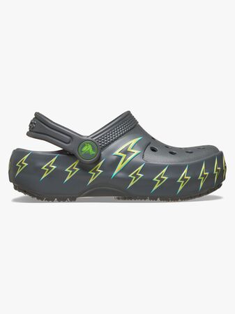 Crocs Classic Bolt Lights Tøfler, Carbon