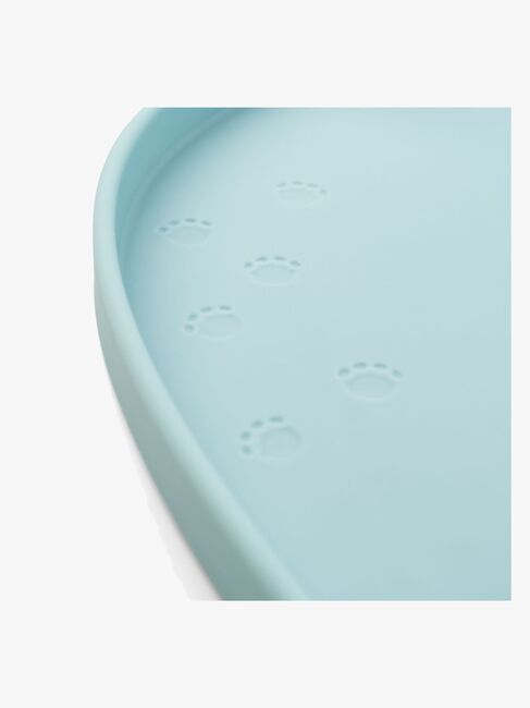 Done By Deer Elphee Spisebrikke med Kant Silikon, Blue