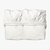 Leander Stretchlaken 2-pack 60x115, Snow