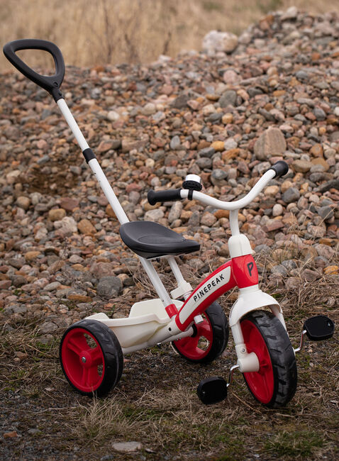 Pinepeak Trehjulssykkel, Hvit/Rød