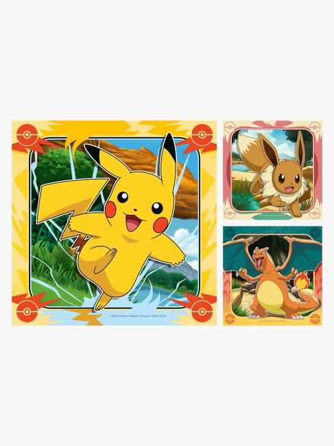 Ravensburger Pokémon Puslespill 3x49 Brikker