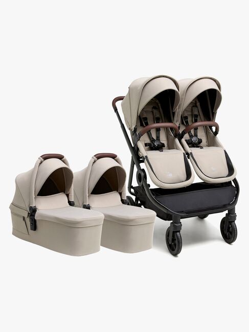 Beemoo Pro Twin 2 Tvillingvogn, Latte Beige