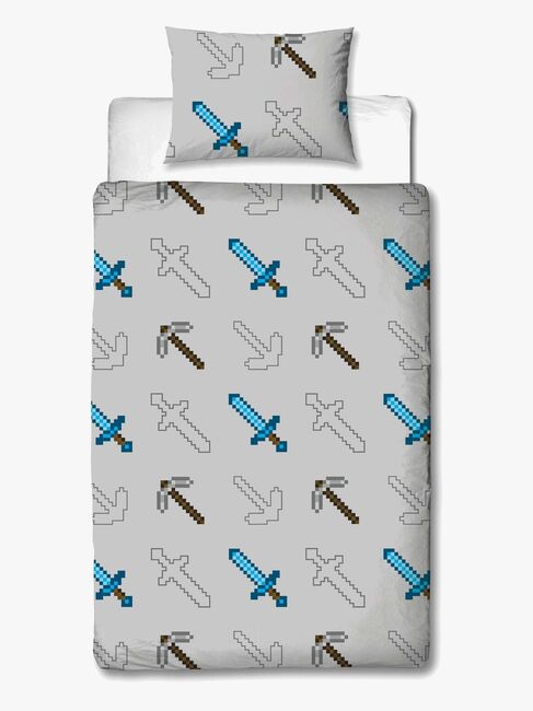 Minecraft Pixel Sengesett 140 x 200 cm