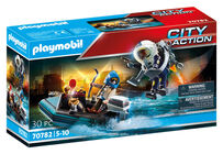 Playmobil 70782 City Action Politi Jetpack Med Båt