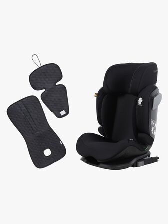 Beemoo Recline i-Size Beltestol inkl. Ventilerende Sittepute, Black Stone/Antracit