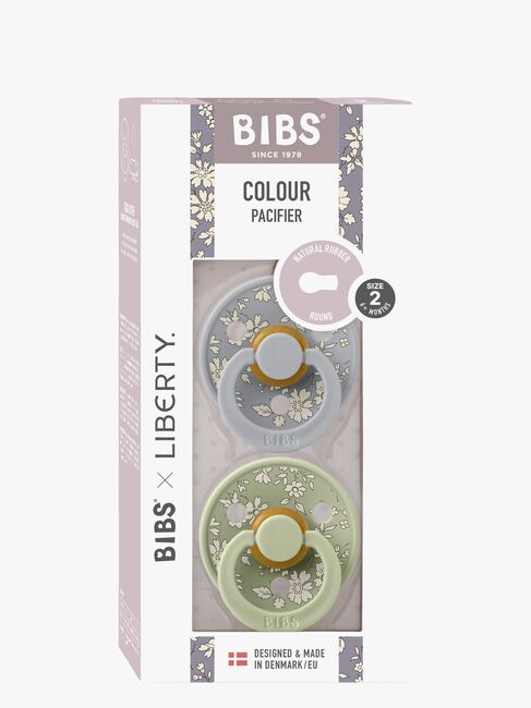 BIBS x Liberty Colour Smokk 2-Pack Lateks Str 2 Rund, Capel/Sage Mix