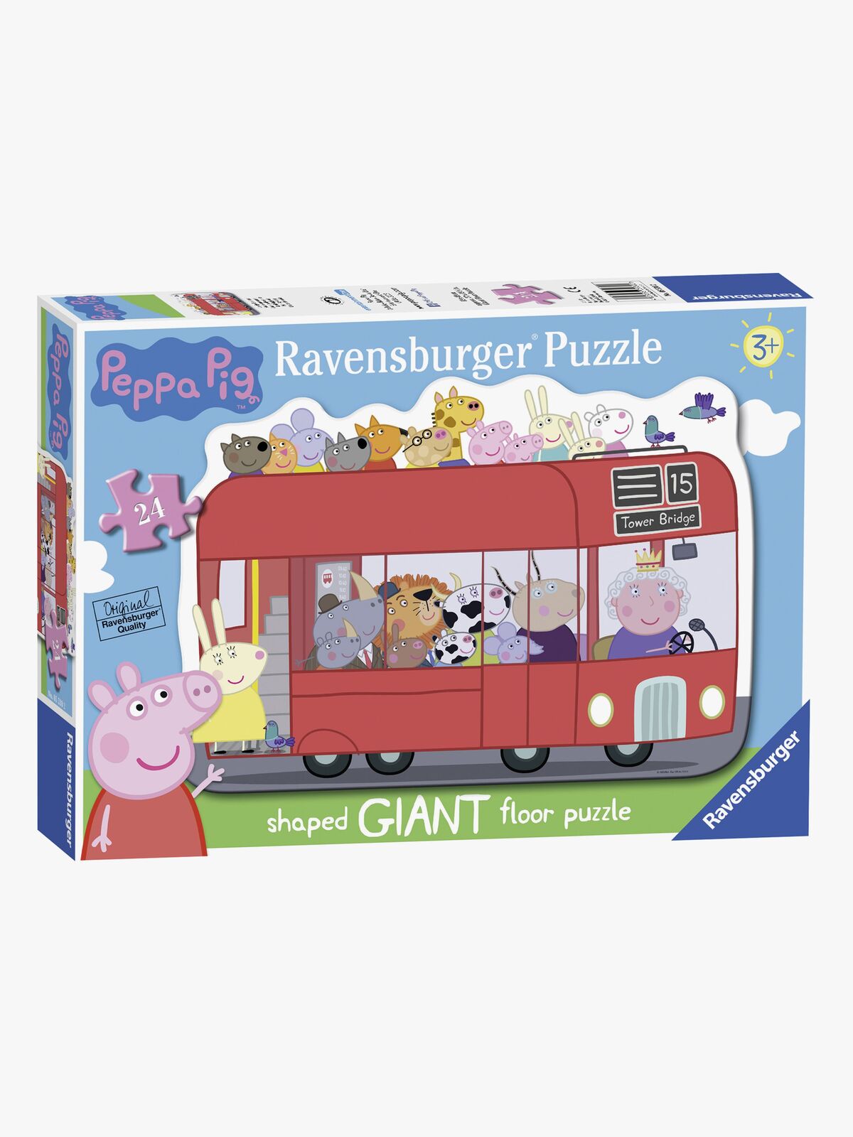 Ravensburger Gulvpuslespill Peppa Gris Buss, 24 Brikker