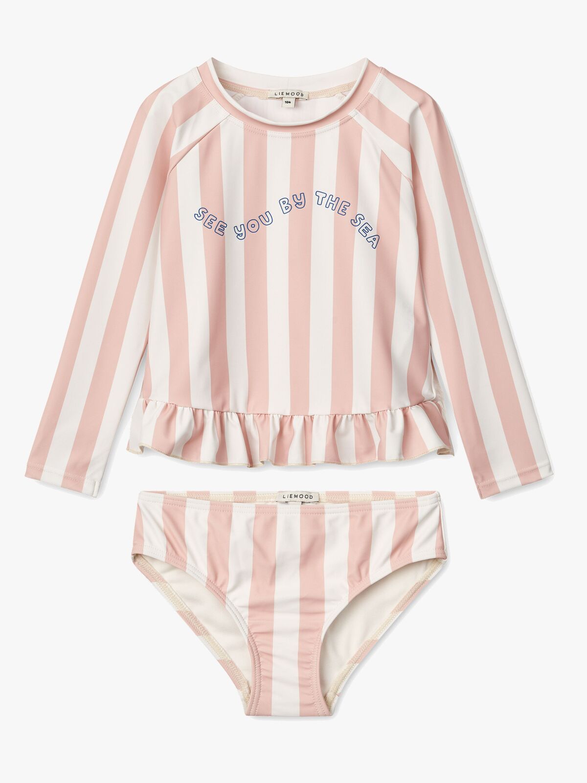 LIEWOOD Dagny Badesett, Stripe Sorbet Rose/Creme De La Creme