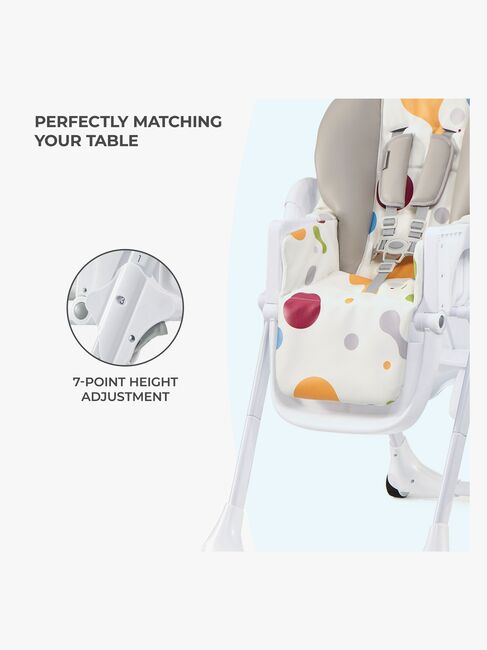 Kinderkraft Høy Stol YUMMY, Multi