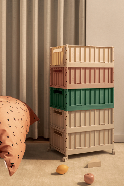 LIEWOOD Weston Oppbevaringsboks med Hjul L, Sandy