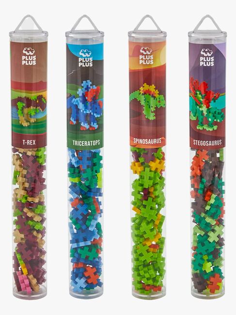 Plus-Plus Byggesett med Bunnplate & Tube Dino, 4x100 Deler