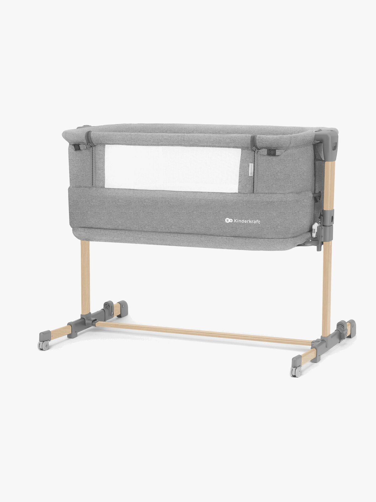 Kinderkraft NESTE GROW Bedside Crib, Lysegrå