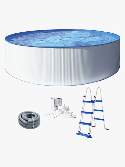 Swim & Fun Kreta XL Bassengsett 460x120 cm, Hvit