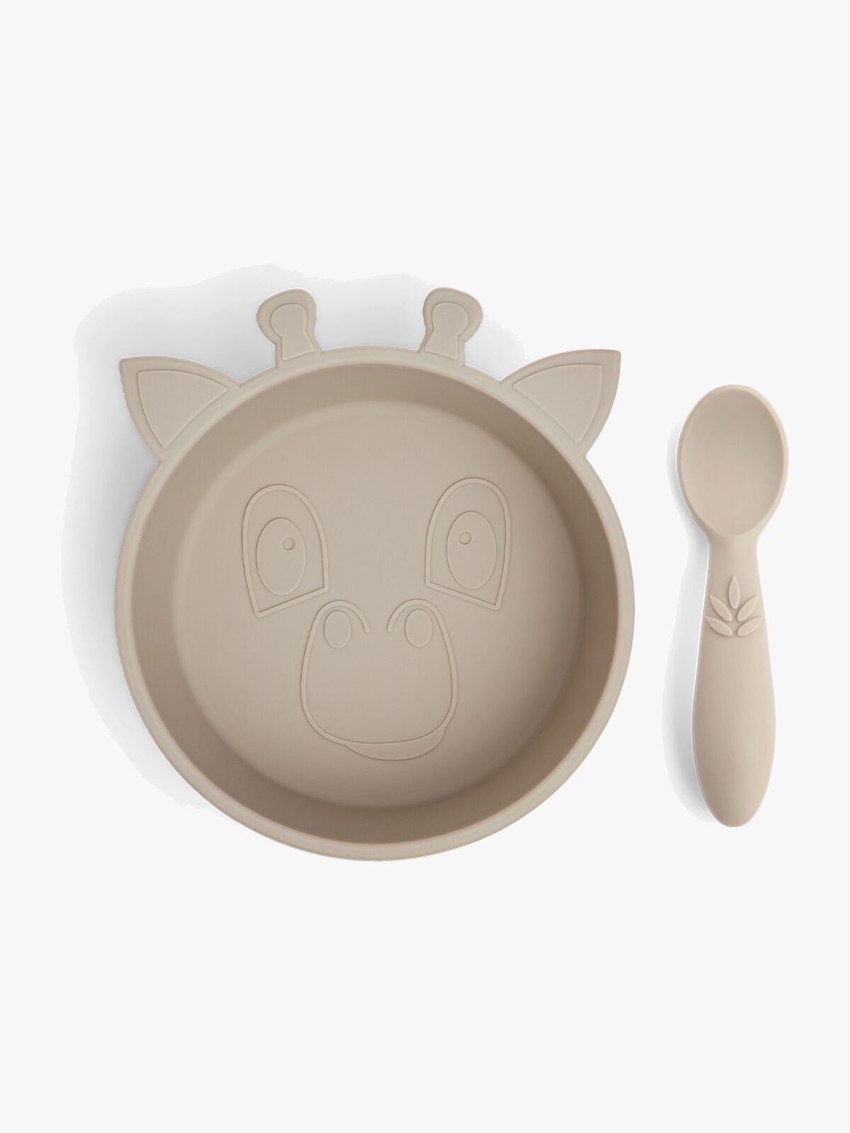 nuuroo Elia Sjiraff Tallerkensett 2-Pakk Silikon, Cobblestone