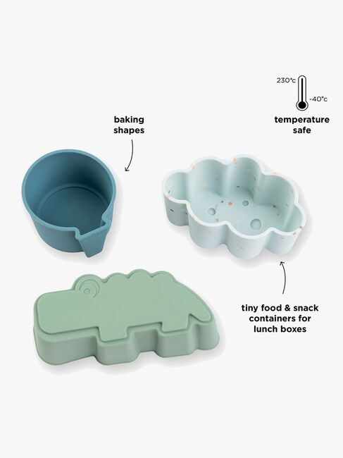 Done By Deer Happy Clouds Silikonformer 3-Pakk, Blue