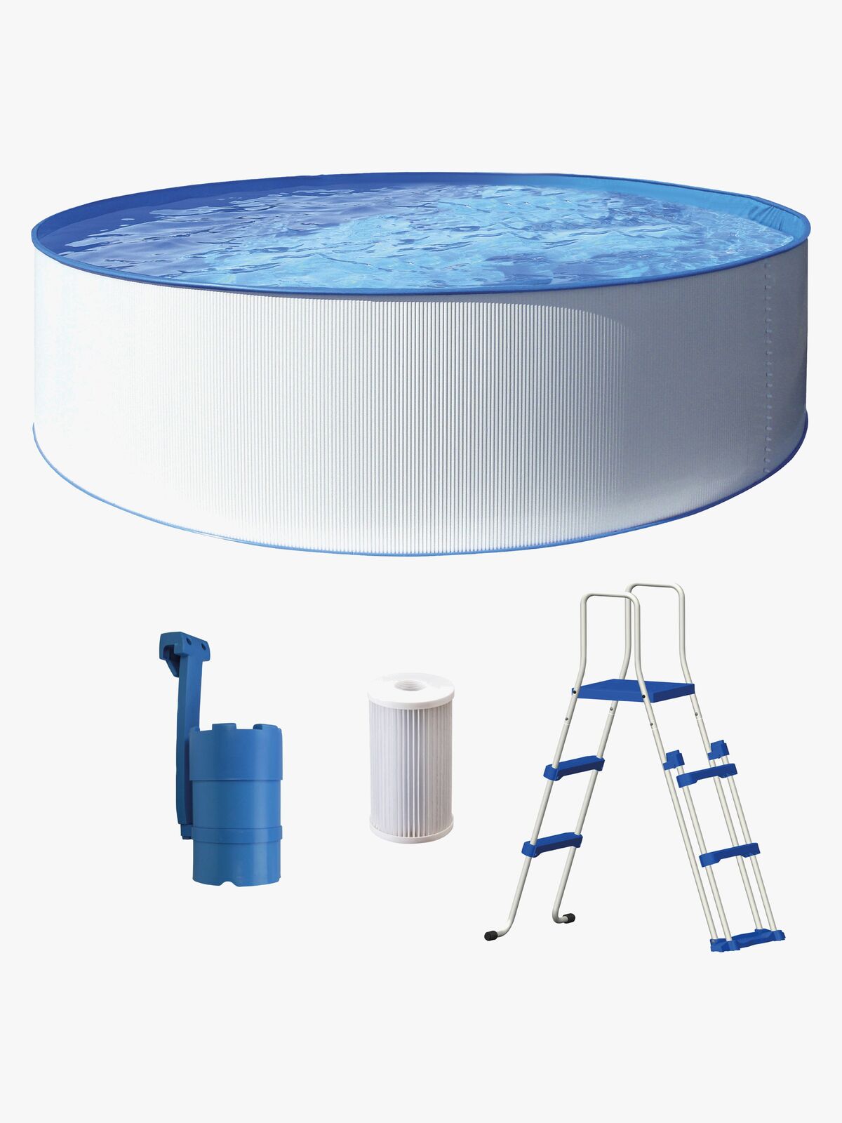 Swim & Fun Kreta Bassengsett 460x90 cm, Hvit