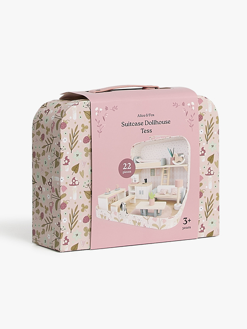 Alice & Fox Koffert Dukkehus, Rosa