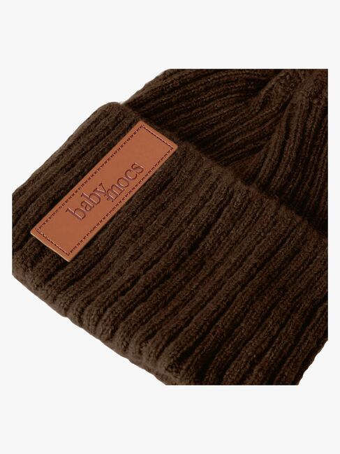 BabyMocs Strikket Lue, Brown