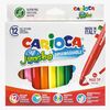 Carioca Jumbo Fibre-tip Penn Superwashable 12-Pakk