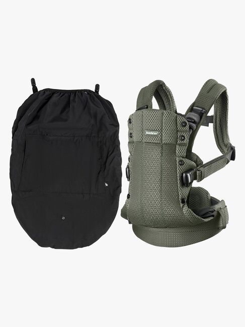 BabyBjörn Harmony Bæresele 3D Mesh inkl. Regntrekk, Mørkegrønn