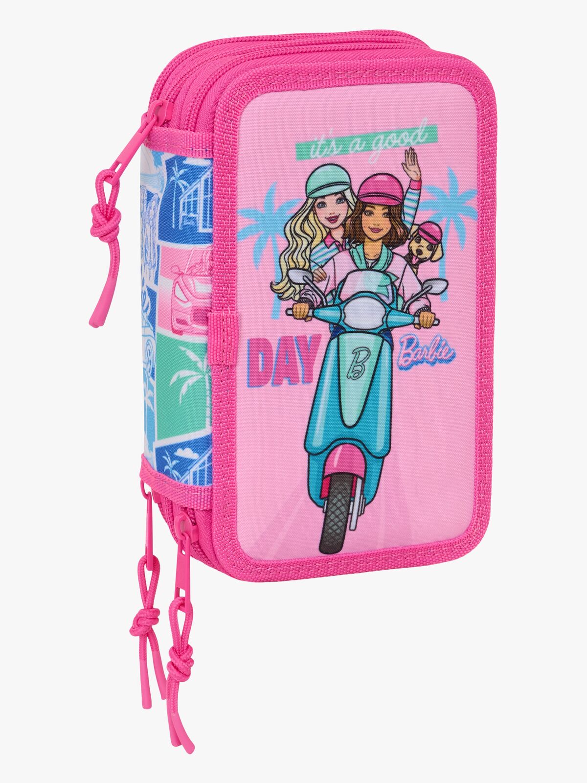 Barbie  Fylt Trippelpennal 37 Deler, Blå/Rosa