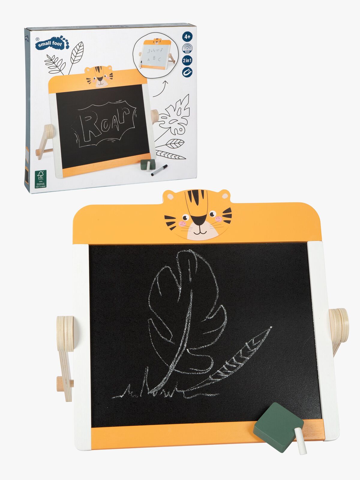 Small Foot Safari 2-i-1 Tegnebrett med Whiteboard