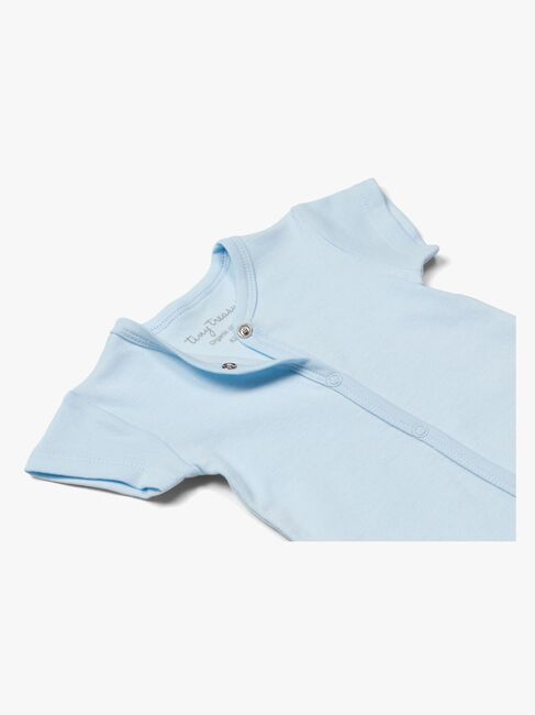 Tiny Treasure Summer Jumpsuit 2-Pack, White/Palm