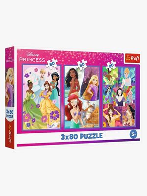 Trefl Disney Princess Puslespill 3x80 Brikker