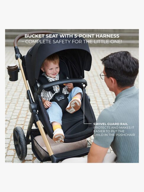 Kinderkraft MOOV 2 4-in-1 Duovogn, Pure Black