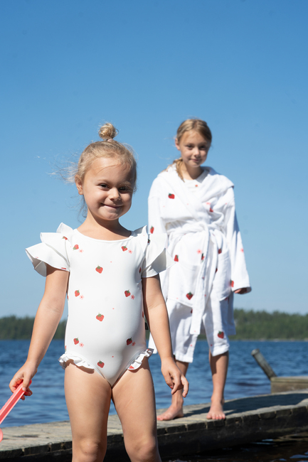 Lindberg Havsbris Badekåpe, White/Pink