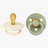BIBS Colour Smokker 2-pack Lateks Str 1, Ivory/Sage