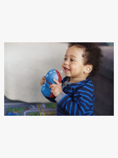 Philips Avent Sugerørkopp med Håndtak 200ml, Blå/Rød