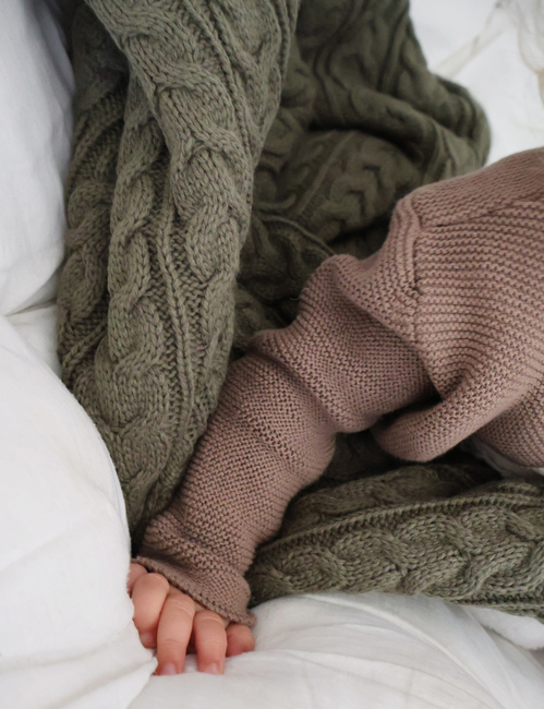 Vinter & Bloom Cuddly Teppe, Dusty Olive